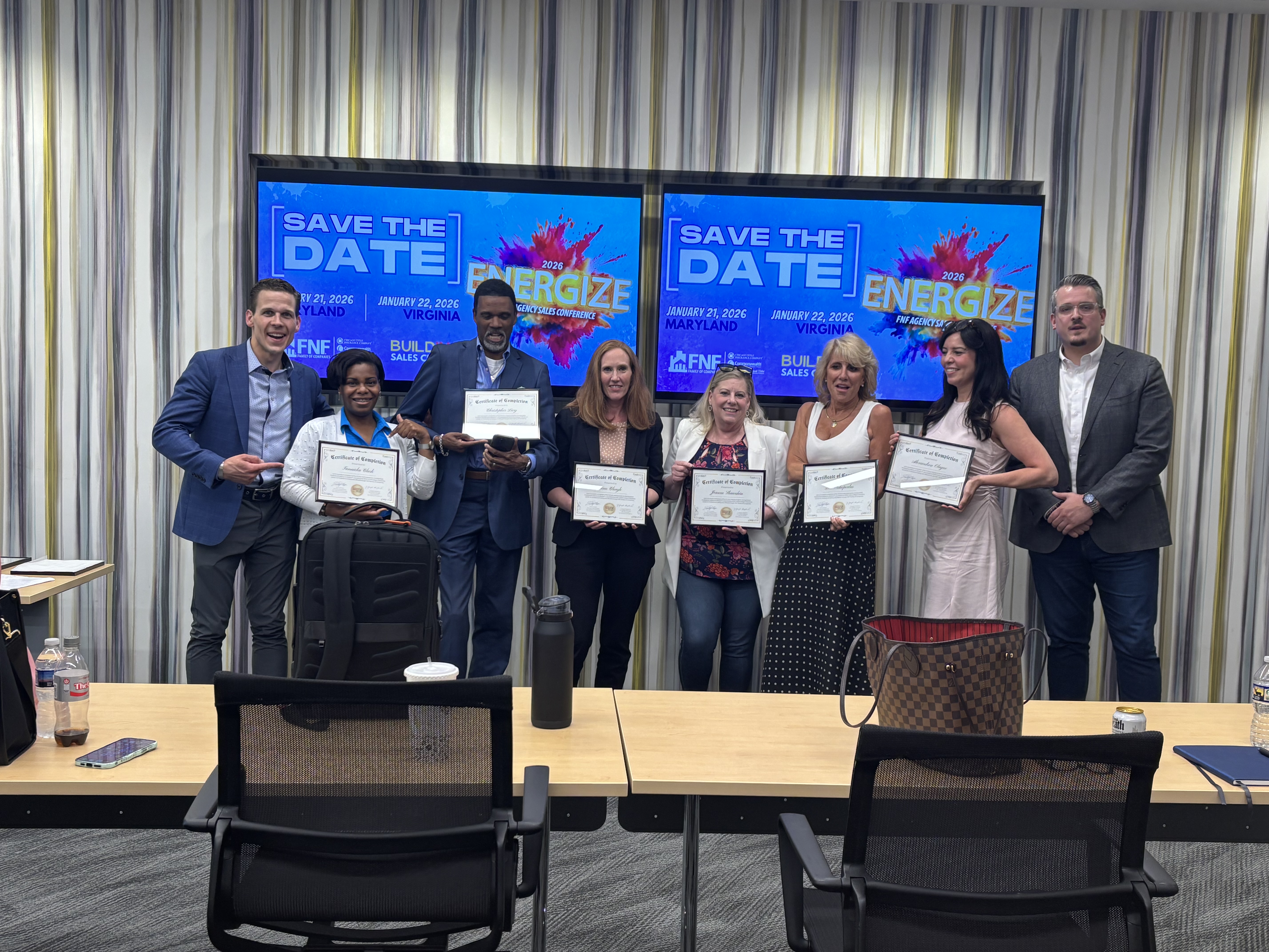 Training cohort with certificates